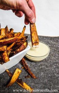 fries yam cinnamon