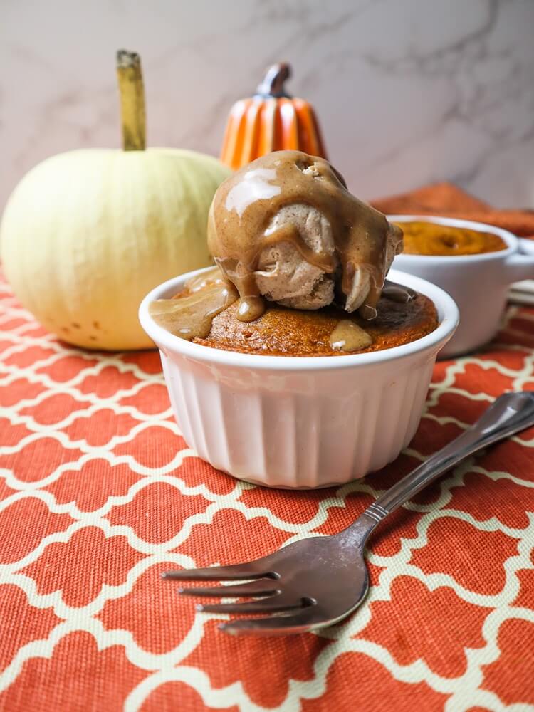 Vegan Maple Date Pumpkin Cakes