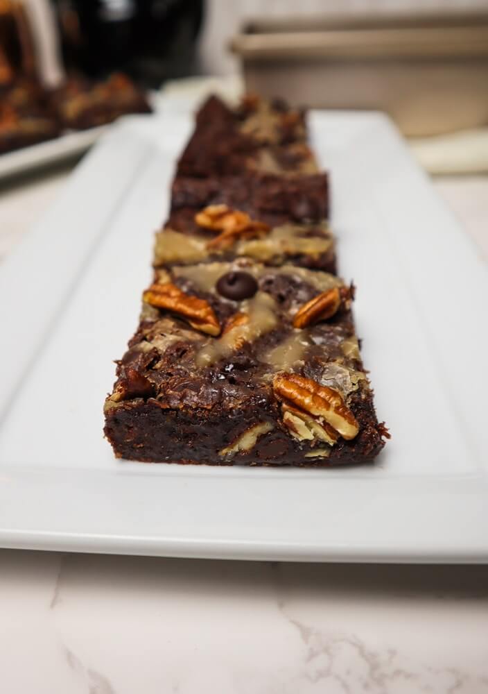 Vegan Turtle Brownies