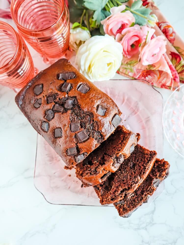 Vegan Double Chocolate Banana Bread