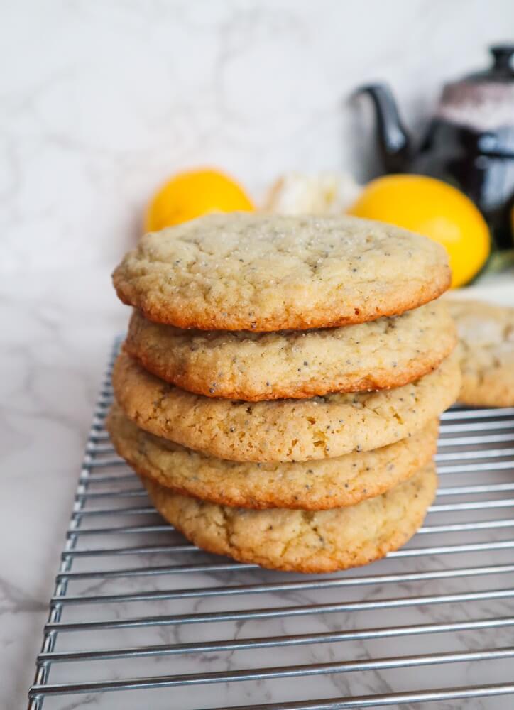 Vegan Lemon Poppy Seed Sugar Cookies