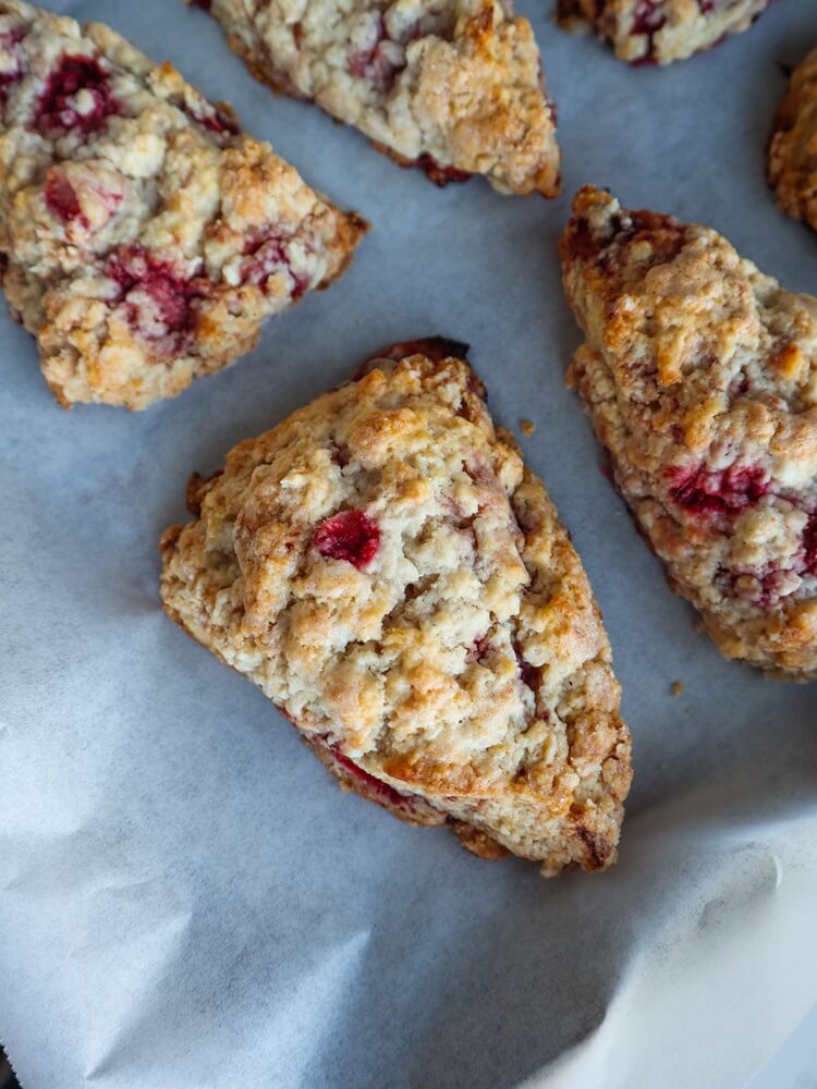 Vegan Strawberry Lemon Scones